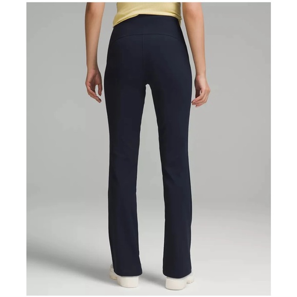 Lululemon smooth fit pull on high rise pants in true navy - Picture 1 of 8